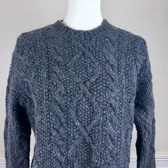 J. Crew Sweaters - J. CREW Gray Oversized Chunky Sweater Size Large